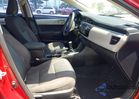 2014 Toyota Corolla Le z USA, uszkodzony, nr VIN 5YFBURHE4EP044761